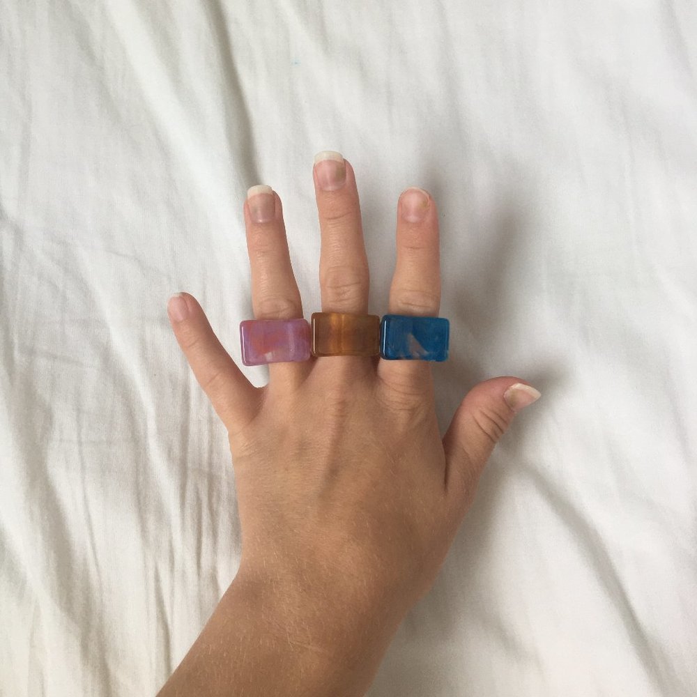Multi Colored Rings - Picture 2 of 3